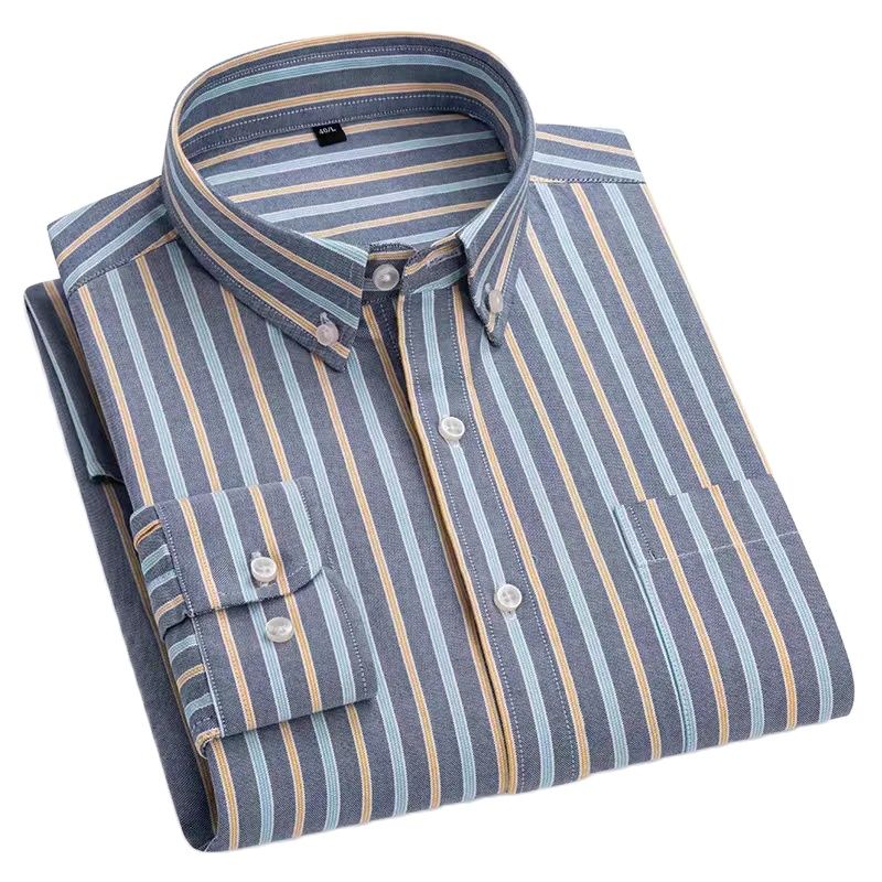 Oxford Cotton Casual Shirt Business - Camisa de gran tamaño de 160KG,
