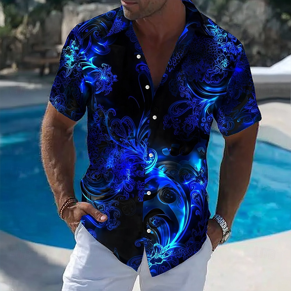 Camisa hawaiana de verano con  - Vintage Hawaiian Floral Shirt reseña y precio