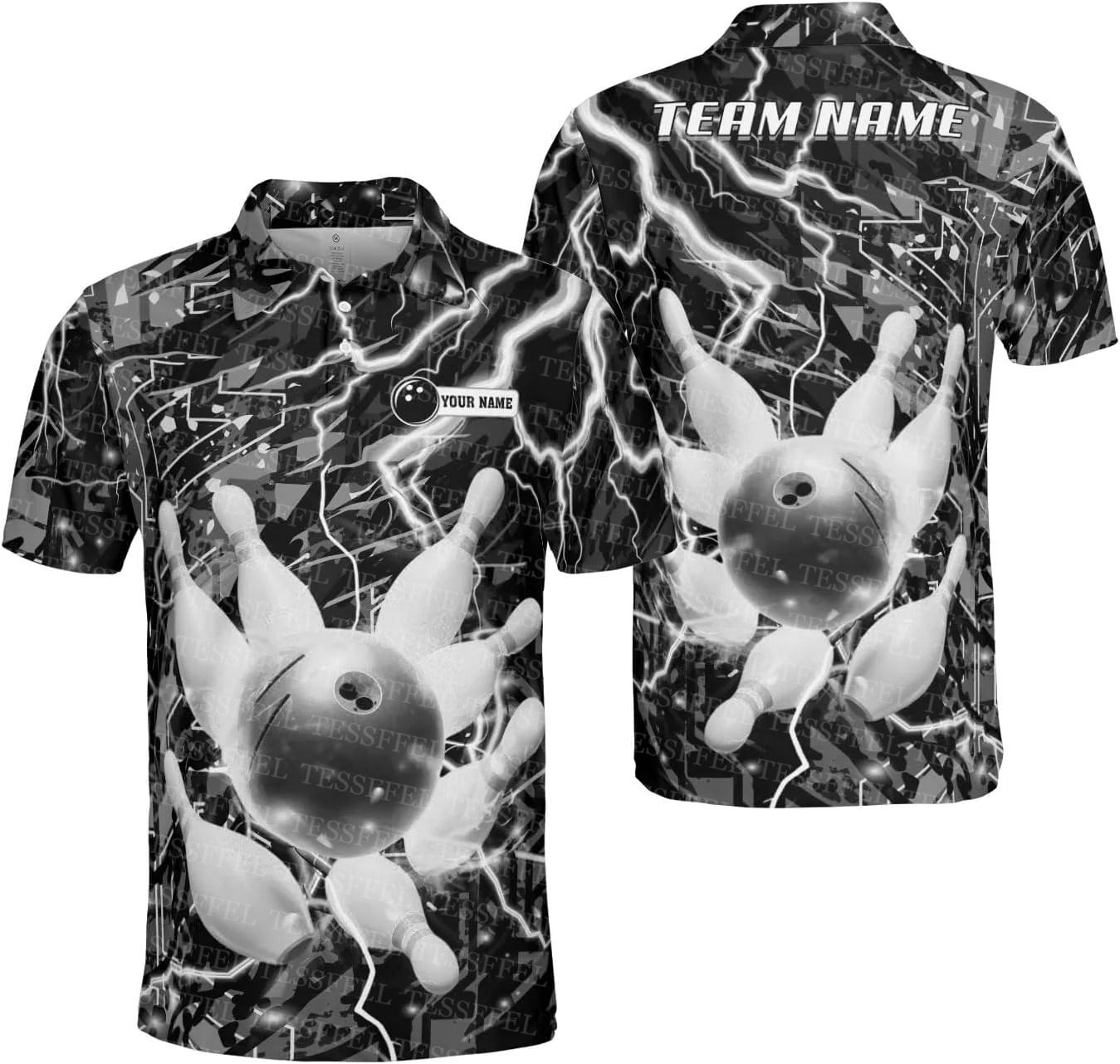 Nombre personalizado Graffiti  - Short Sleeve Bowling Shirt Retro reseña y precio
