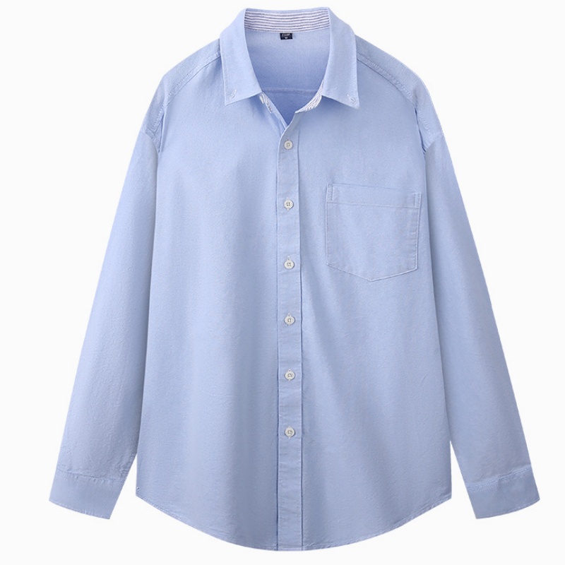 Camisa de manga larga Oxford 1 - Oxford Cotton Casual Shirt Business reseña y precio