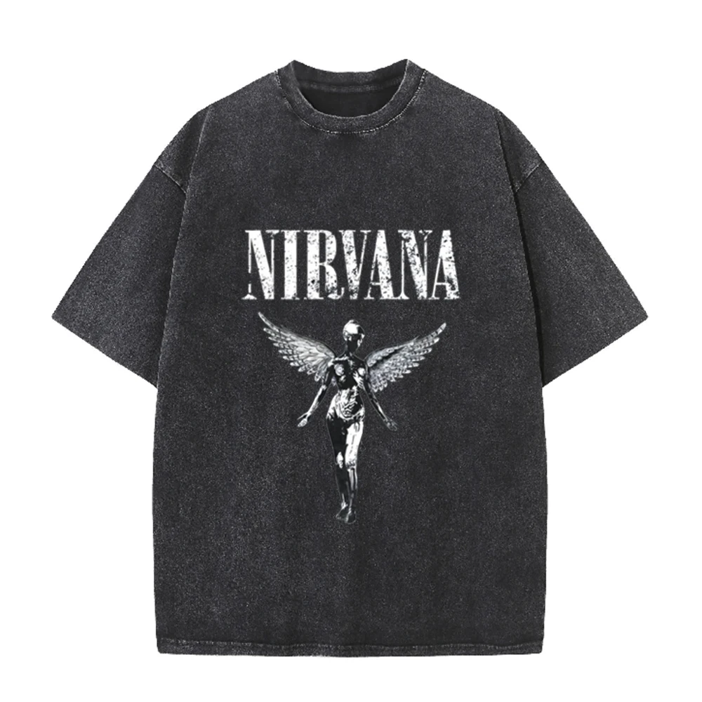 Camiseta Retro Oversize con La - Acid Wash Vintage Graphic T Shirt reseña y precio