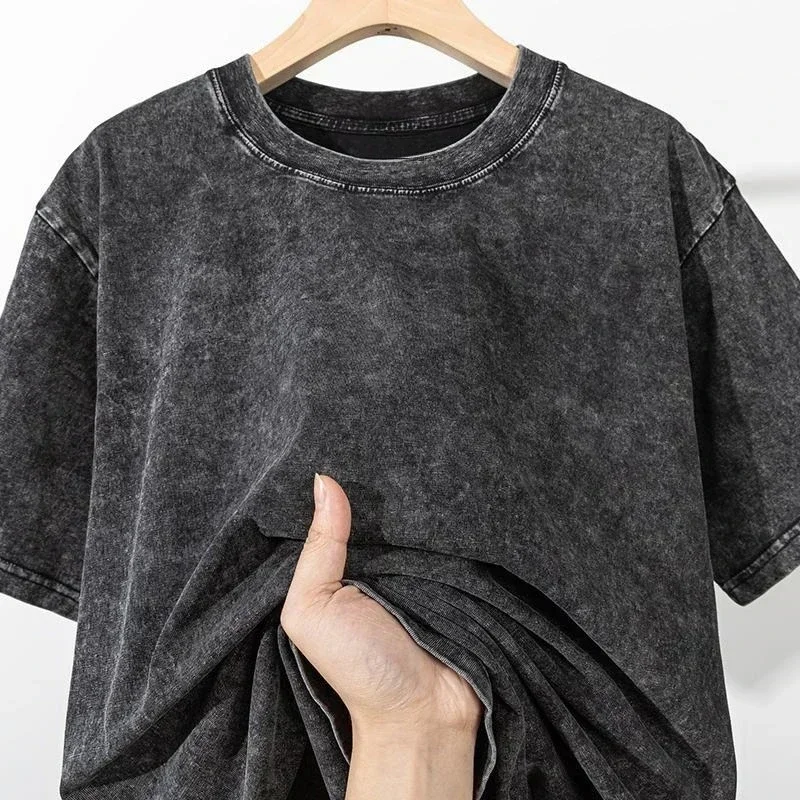 Camiseta de gran tamaño con ef - Acid Wash Vintage Graphic T Shirt reseña y precio