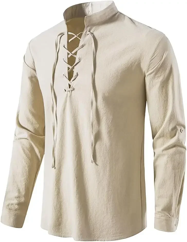 Conjunto de 2 piezas: chaleco  - Medieval Gothic Lace Up Pirate Shirt reseña y precio