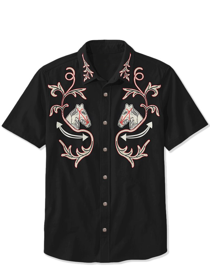 Camisa Retro de Manga Corta pa - Vintage Hawaiian Floral Shirt reseña y precio