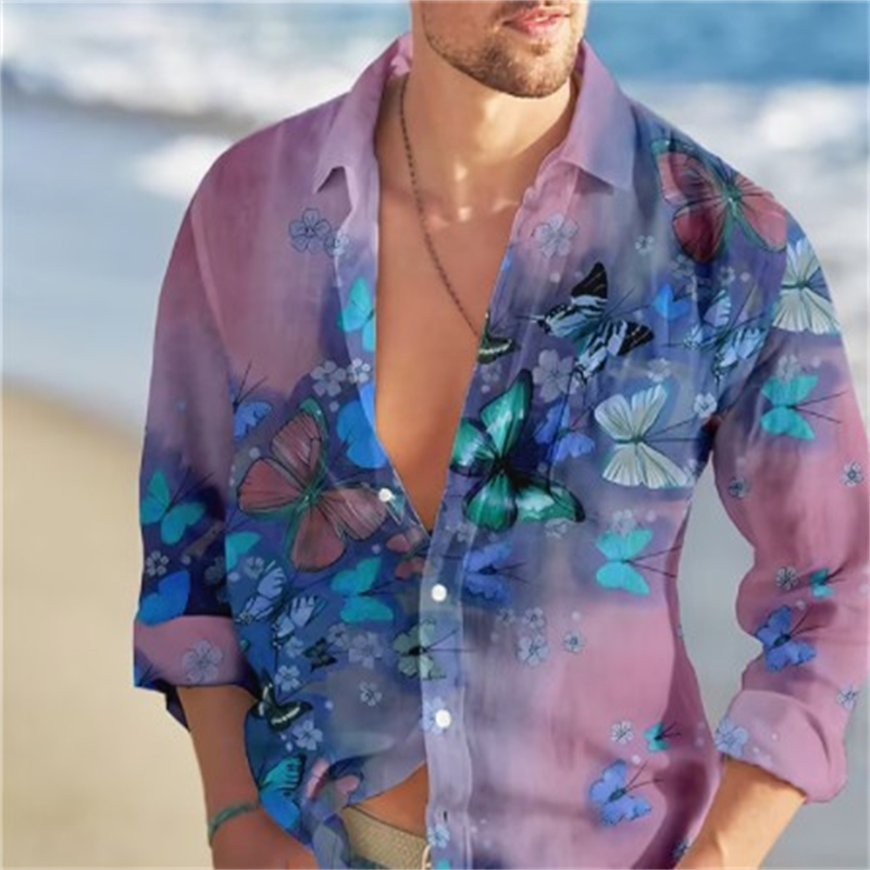Camisas hawaianas de mariposa  - Vintage Hawaiian Floral Shirt reseña y precio