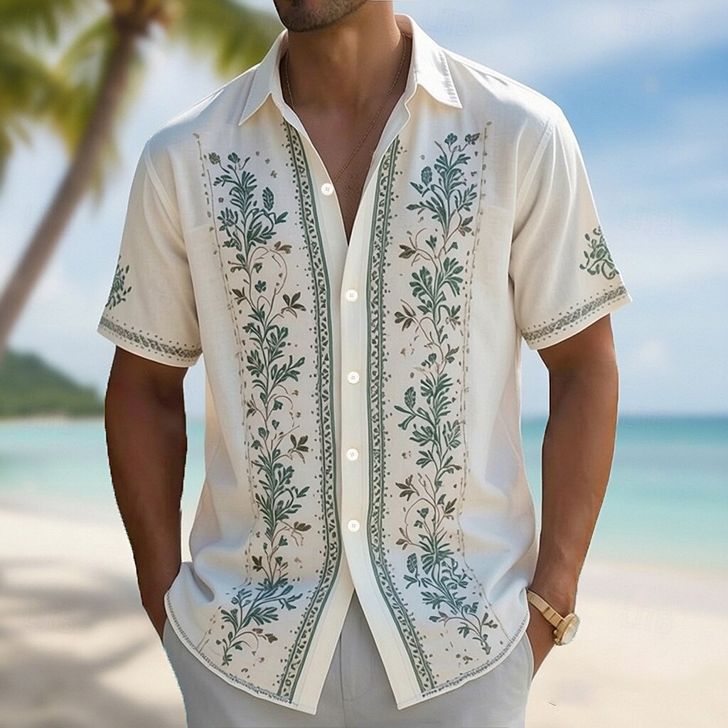 Camisa Hawaiana con Estampado  - Vintage Hawaiian Floral Shirt reseña y precio