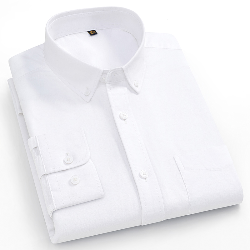 Camisa de gran tamaño de 160KG - Oxford Cotton Casual Shirt Business reseña y precio