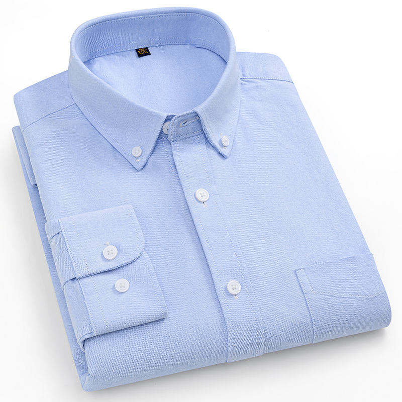 Camisa de gran tamaño de 160KG - Oxford Cotton Casual Shirt Business reseña y precio