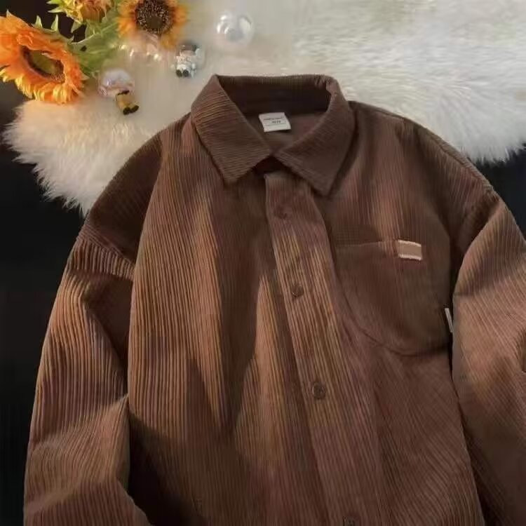 Camisa de pana para hombre, de - Corduroy Button Up Shirt Men reseña y precio